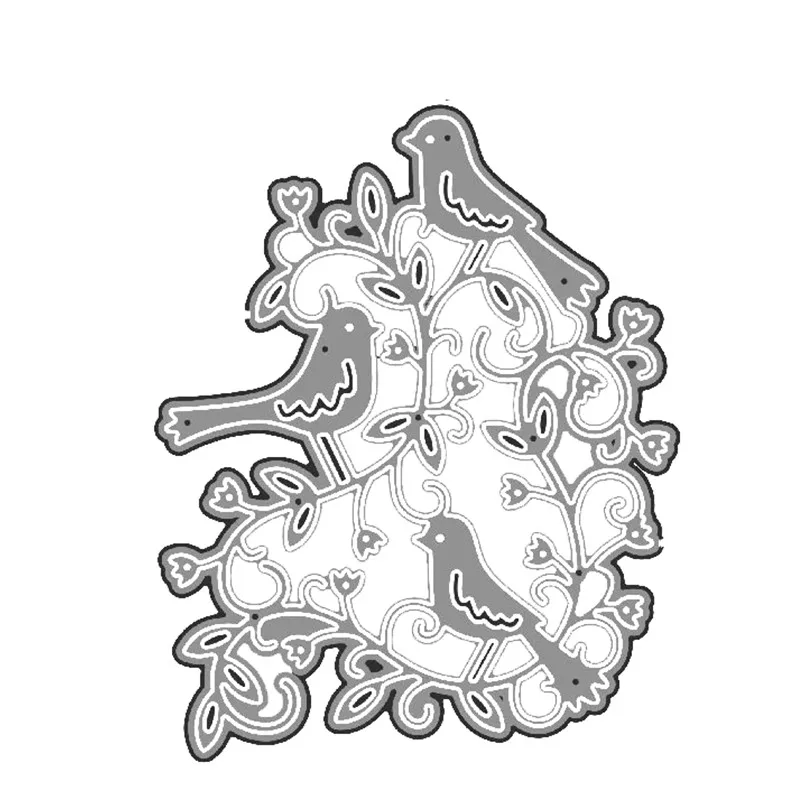 2020 новые металлические высечки и Скрапбукинг для изготовления бумаги Birdies Trio