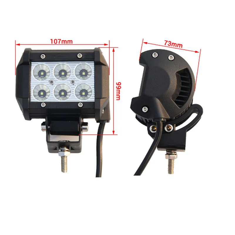 1 пара 12V~ 24V 18W Водонепроницаемая лодка/FLYBRIDGE/DECK/YACHT прожектор светодиодный свет наружного освещения