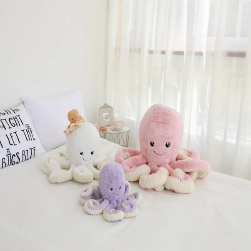 

18cm 5 Colors Cute Octopus Plush Stuffed Toy Lovely Soft Home Comfortable Pillow Sea Creative Animal Doll For Baby Kids Gift Toy