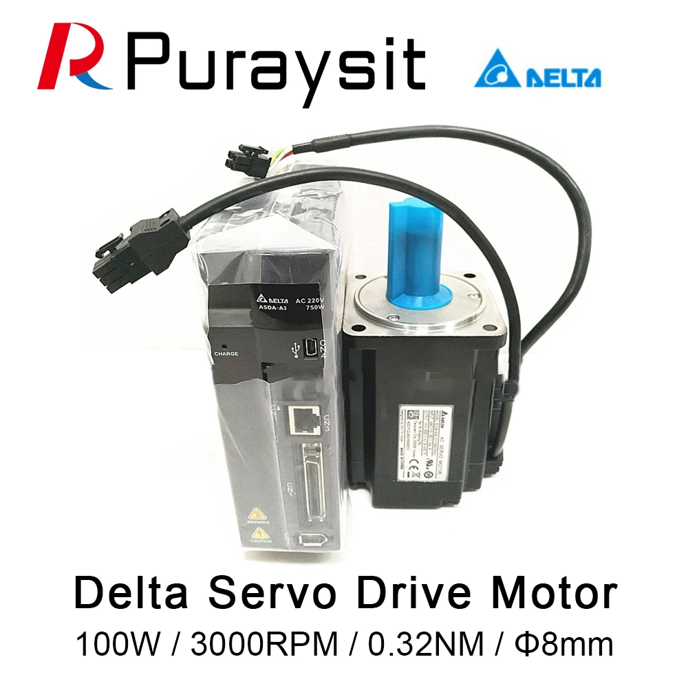 Delta Servo Motor ASD A3 0121 L + ECM A3L CY0401RS1 100W 3000RPM нм|Двигатель переменного тока AC| |