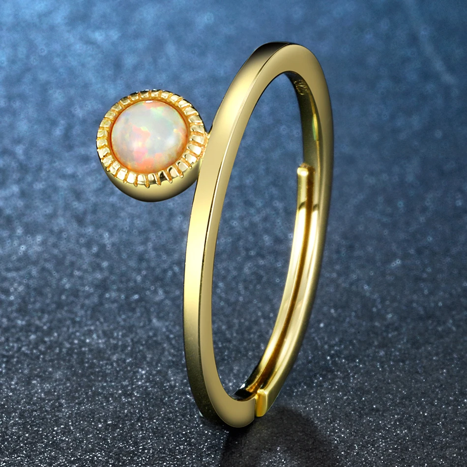 Женское кольцо в виде кошачьего глаза ALLNOEL из настоящего серебра 925 пробы