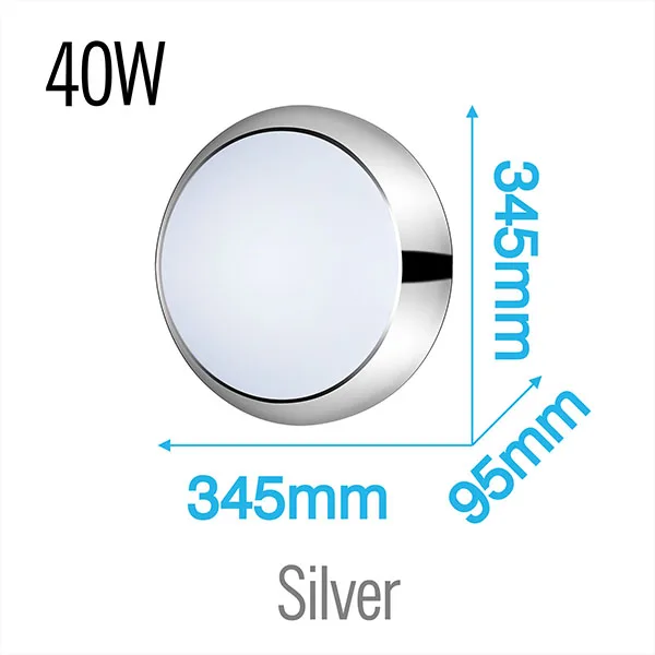 

Dimmable Round Surface Mounted LED Ceiling Lamp Waterproof For Bathroom Kitchen Bathhouse Indoor And Outdoor Lighting