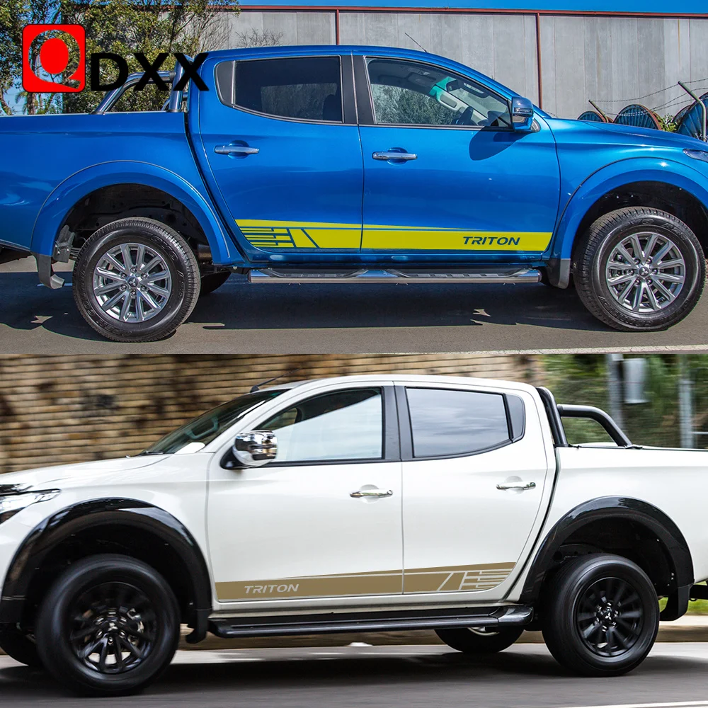 Виниловые наклейки на дверь пикапа Mitsubishi L200 Triton | Автомобили и мотоциклы