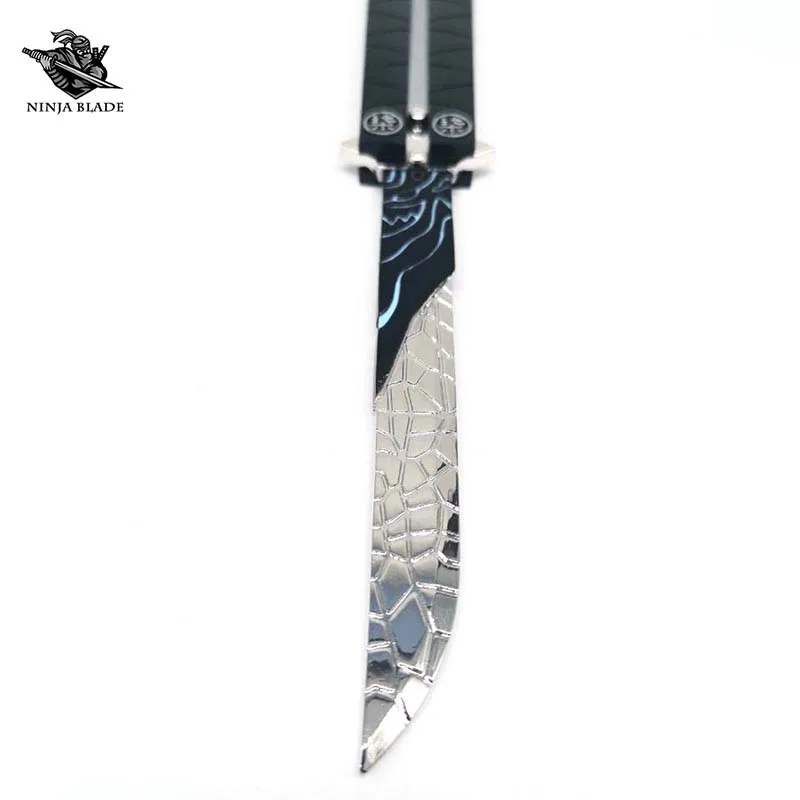 Ножницы семь человек нож-бабочка металлическая модель аниме балисонг тупое