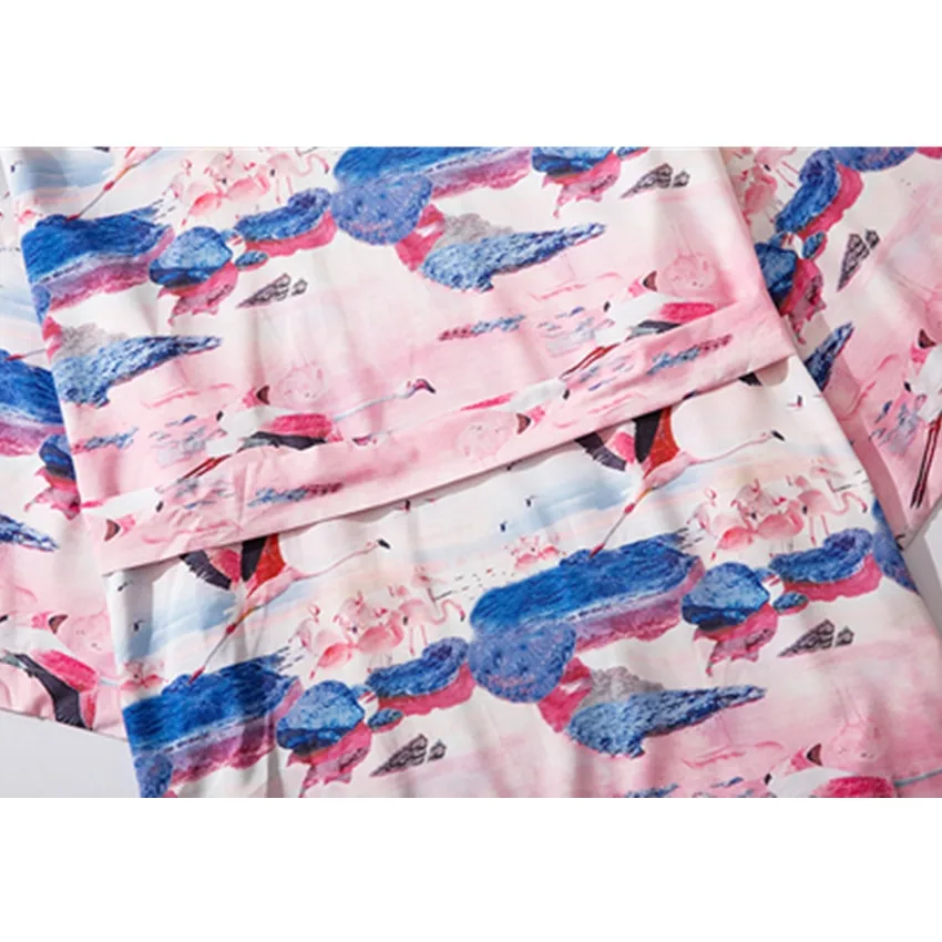 

Japanese Crane Print Kimono New Cardigan Female Loose Shirt Tops Casual Coat Yukata Women Haori Harajuku Asian Clothing