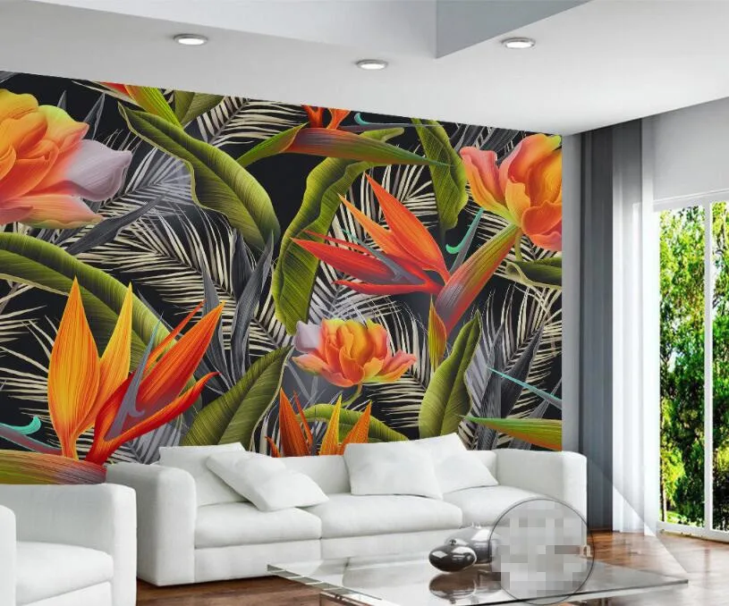 Фотообои CJSIR ручная работа тропический венец Ретро Модный фон обои для стен 3 d