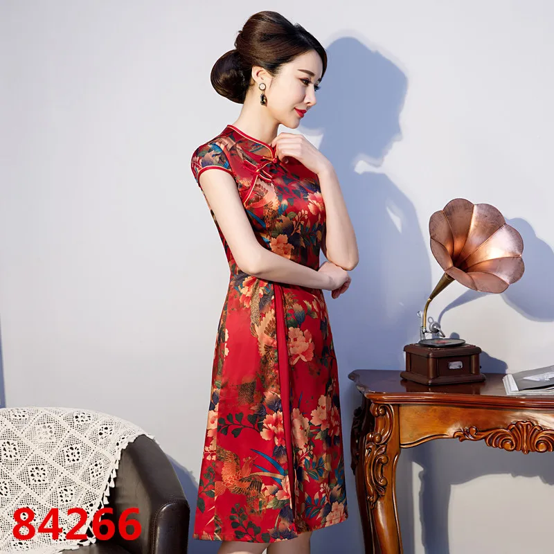 Поступление aodai вьетнамское платье Ципао для женщин традиционная одежда ao dai платья длиной до колен восточное платье для женщин - Цвет: color14