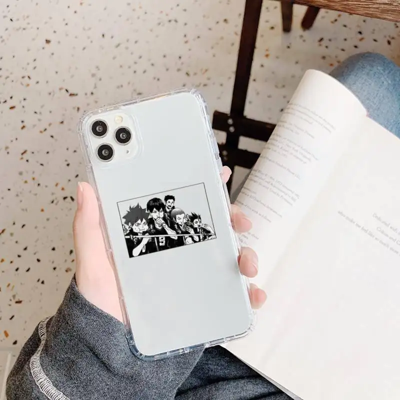 

Volleyball boy Kuroo x Kenma Haikyuu Phone Case Transparent soft For iphone 5 5s 5c se 6 6s 7 8 11 12 plus mini x xs xr pro max