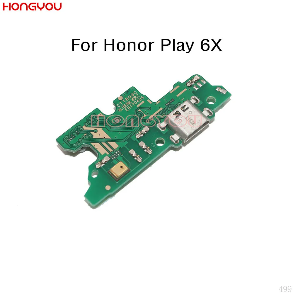 10 шт./лот для Huawei Honor Play 6X BLN-AL10 USB зарядная док-плата зарядный штекер гнездо разъем