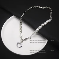 natural freshwater pearl heart shaped lady necklace fashion special lovely choker