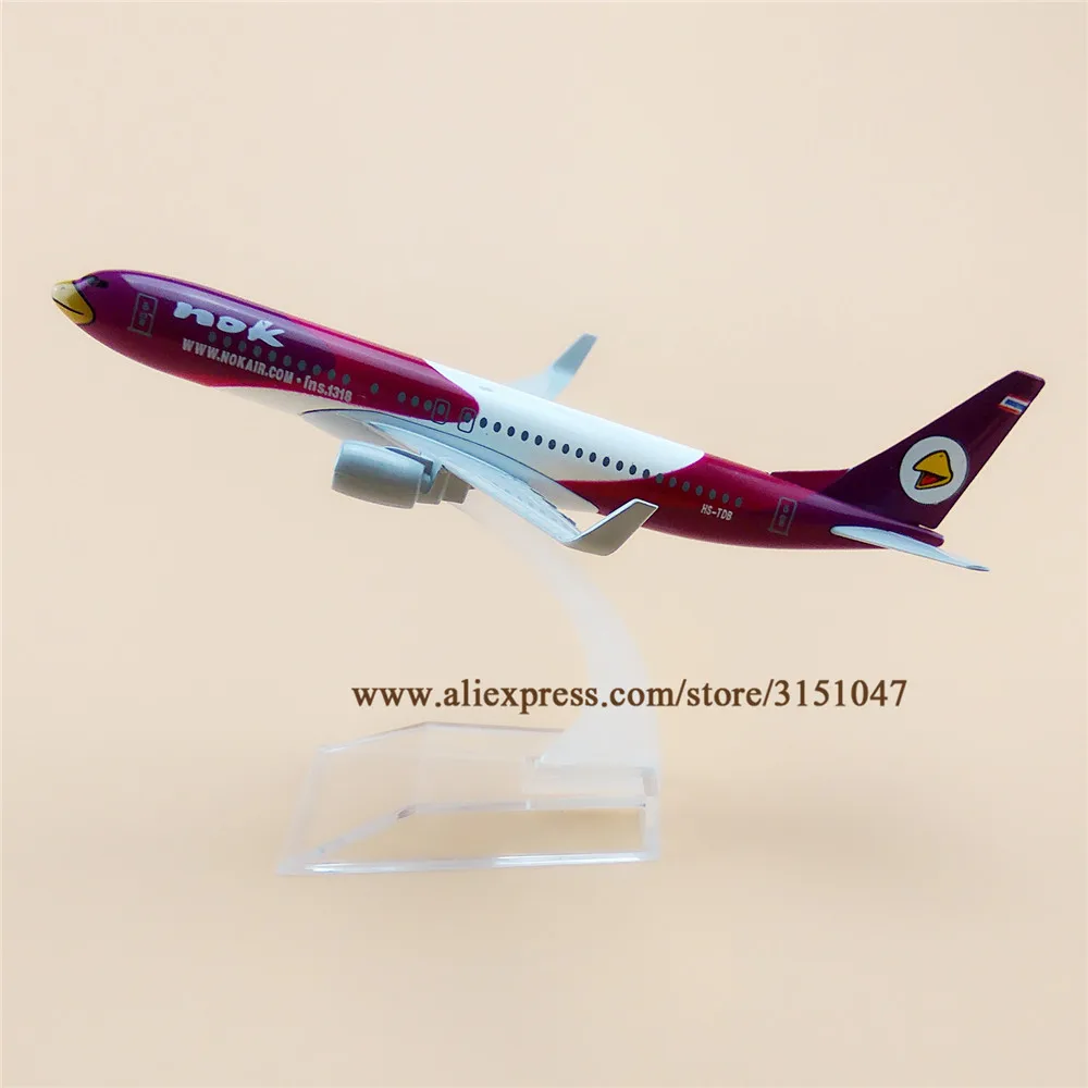 Фото 16 см Air таиландский фиолетовый NOK B737 Боинг 737 авиакомпании|Статуэтки и миниатюры| |