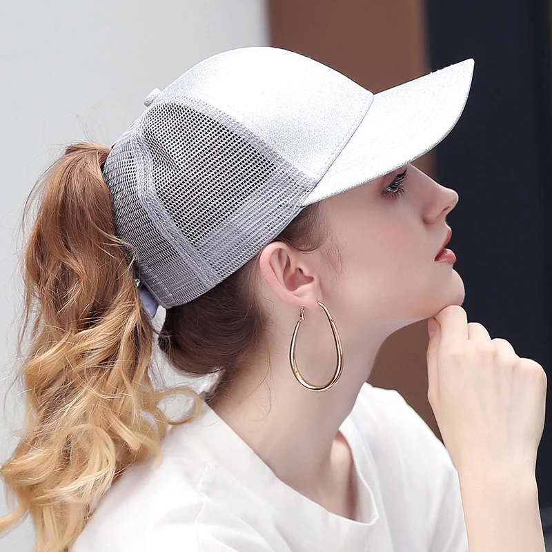 Прямая поставка бейсбольная кепка с конским хвостом женские бейсбольные кепки