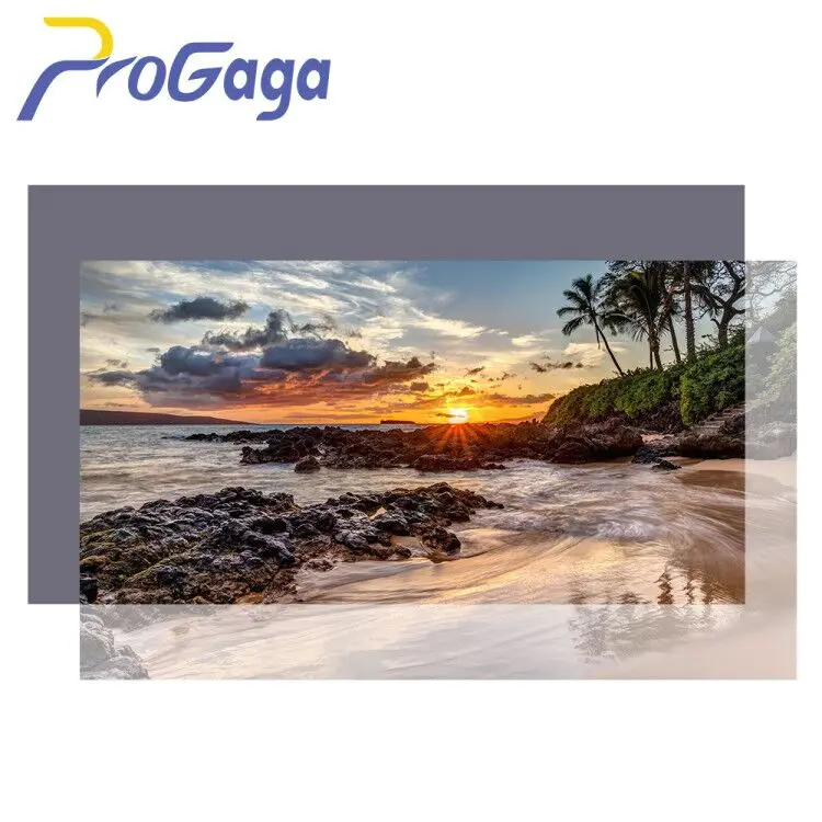 Экран ProGaga проектор высокой яркости 60 100 120 дюймов 16:9 светоотражающая ткань экран