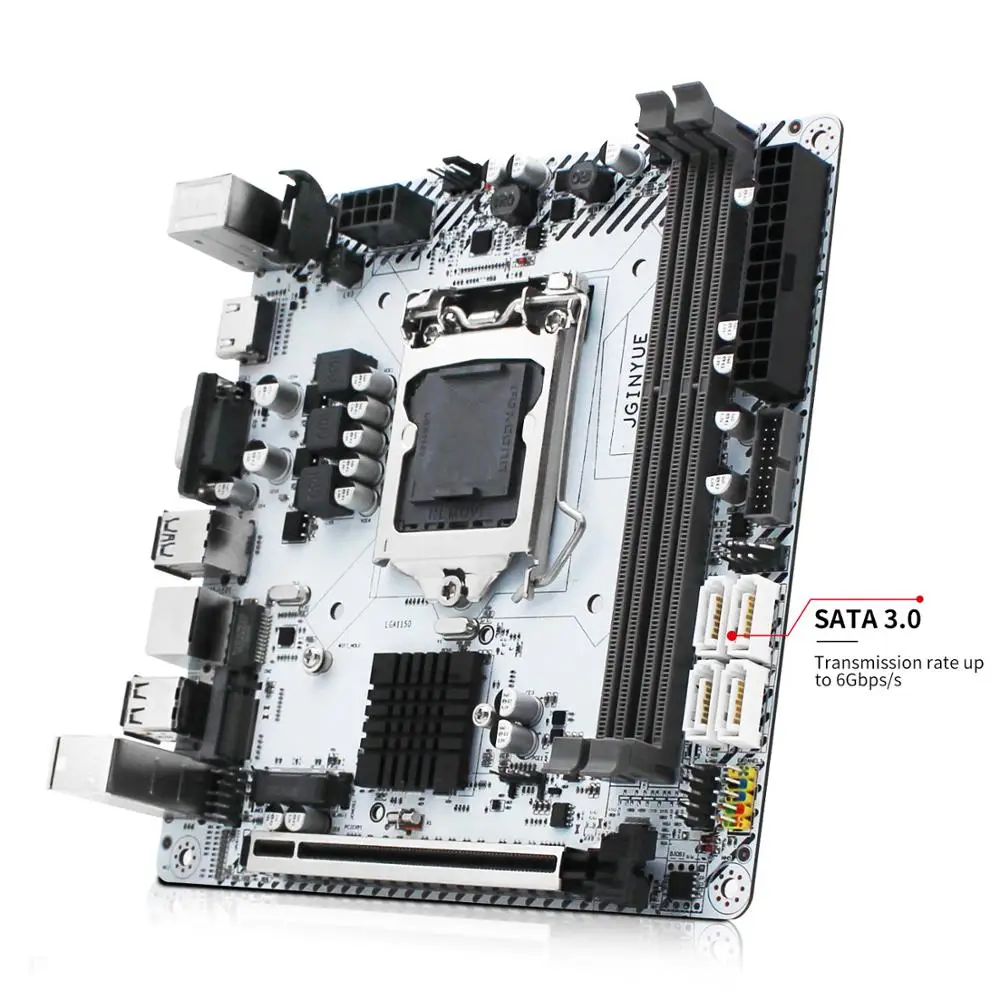 Bestellen JINGYUE B85 Motherboard LGA 1150 Set Kit Mit Intel CORE I5-4690 CPU DDR3 2*4GB RAM M.2 NVMe WIFI Desktop Mainboard B85I-PLUS