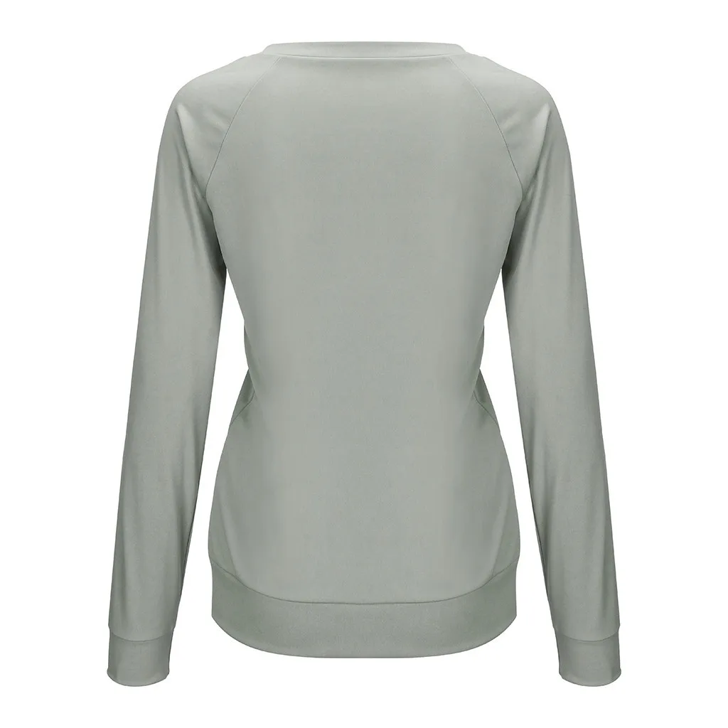 

Women's Printed Sweatshirt Long Sleeve Pullover Tops Blouse