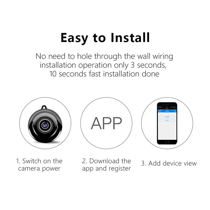 IP камера видеонаблюдения Wi Fi Mini HD1080P|Камеры видеонаблюдения| |