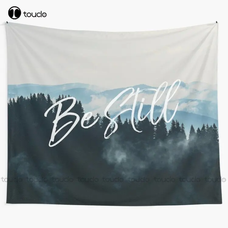 

Be Still Quotes Christian Tapestry Giant Wall Tapestry Tapestry Wall Hanging For Living Room Bedroom Dorm Room Home Decor