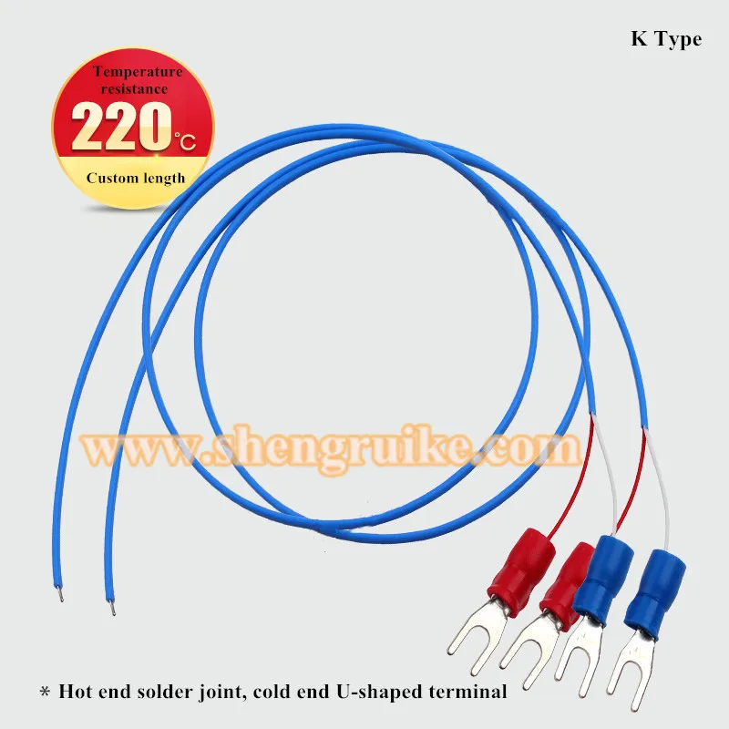 PTFE Thermocouple Wire Thermometer Bare End Temperature Sensor K Type T | Инструменты