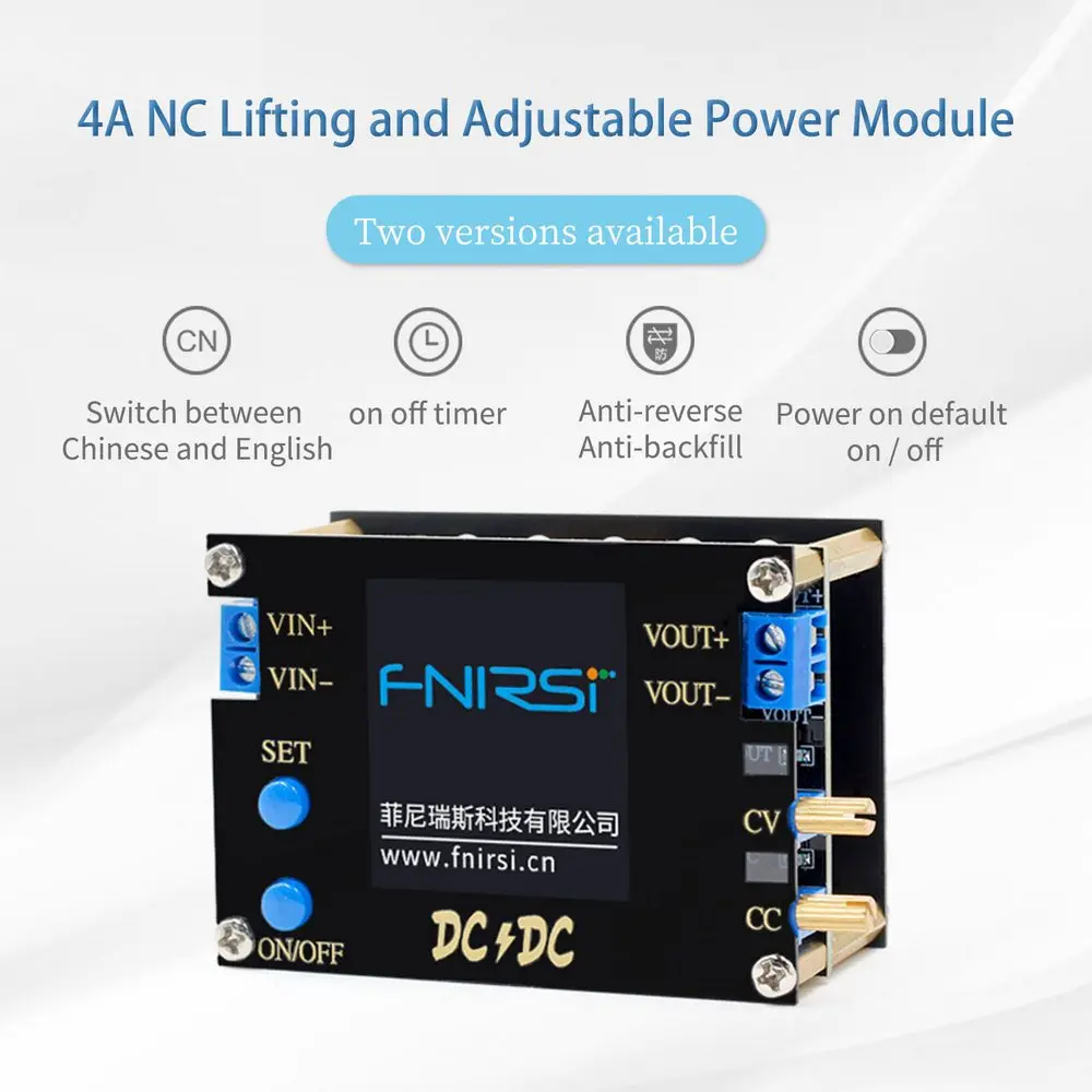 

DC DC Automatic Boost/Buck Converter CC CV Power Module 0.5-30V 3A 35W/4A 50W Adjustable Regulated power supply Voltmeter