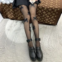 2022 new style japanese velvet pearl point diamond beading any cut pineapple stockings bowknot panty socks women thigh high sock