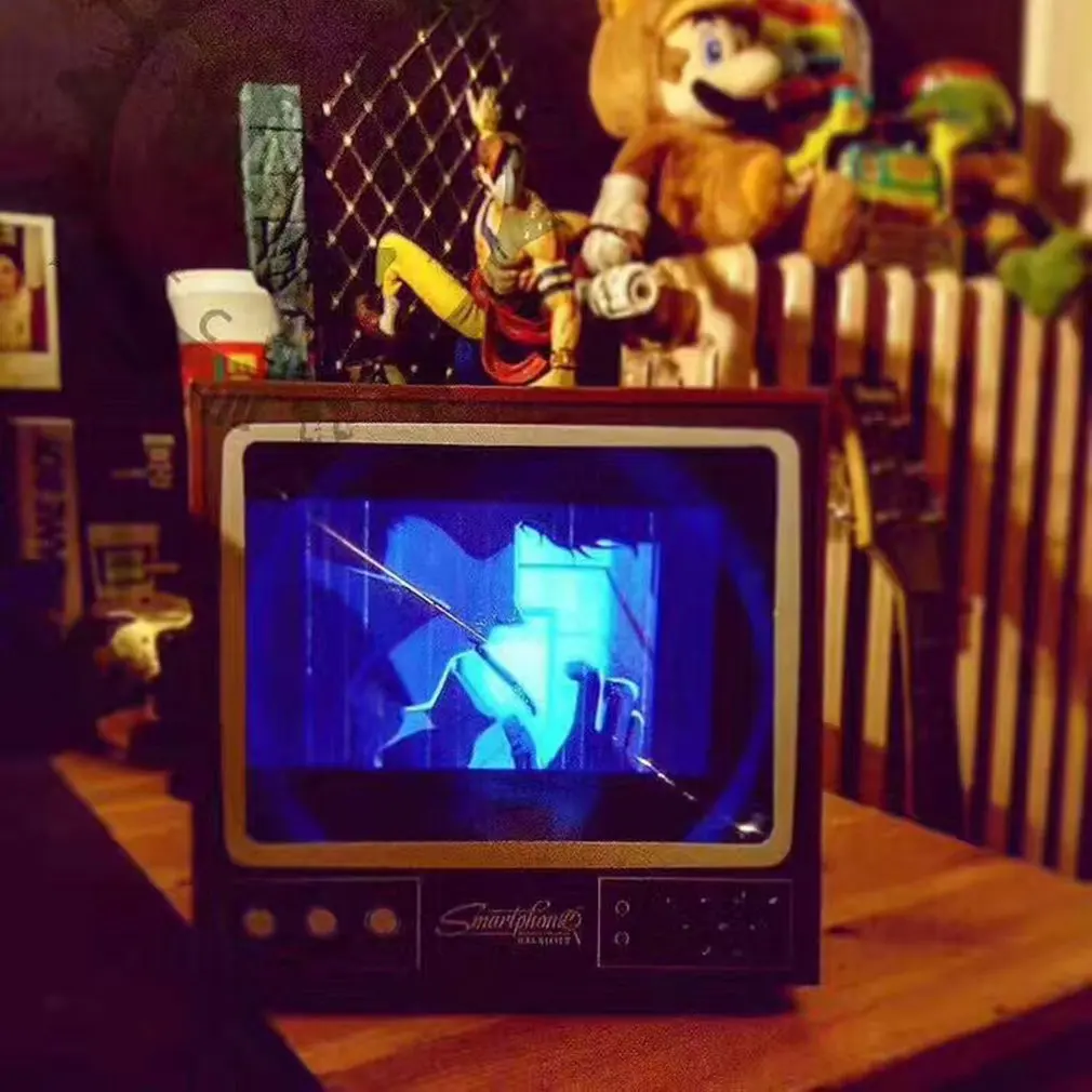 

Phone Video Screen Magnifier Retro Small TV Magnifying Tools DIY Fold Magnifiers Desktop Universal Phone Film Amplifier