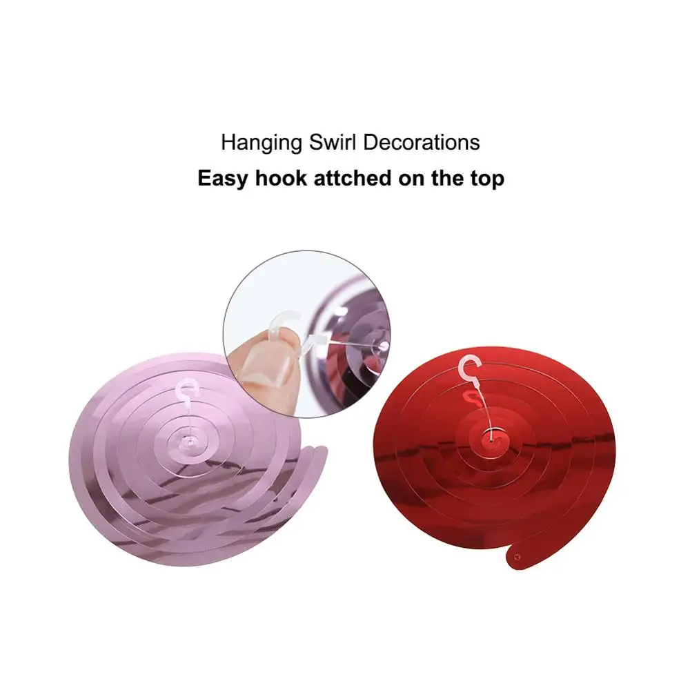 14 шт./упак. Потолочный подвесной вихревое украшение металлический Фольга Висячие