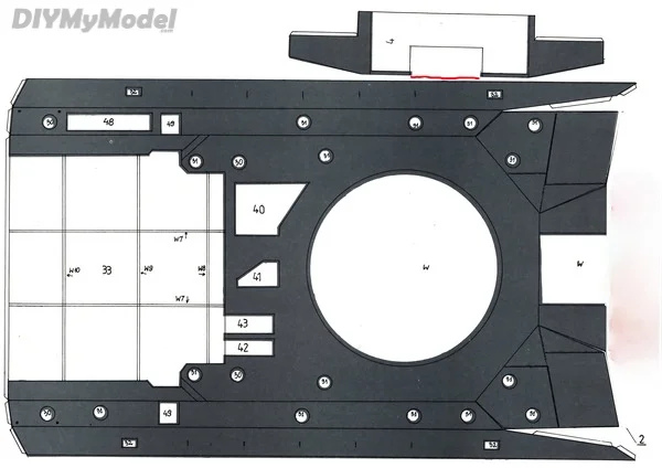 DIYMyModeI UK Challenger MBT, KIT de modelo de papel artesanal, rompecabezas de juguete hecho a mano, regalo, accesorios de pel&iacute;cula-3