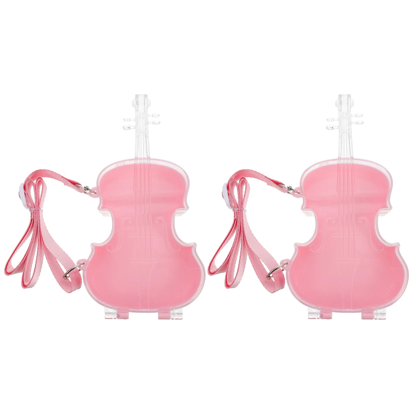 

2pcs Cello Shape Box Creative Storage Box Children Storage Box Adorable Sundries Organizer