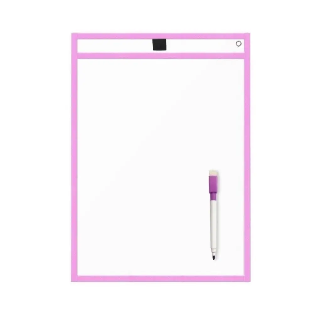 

Recyclable Puzzle Toys Rewritable document bag Brush Adult Drawing For Children Writing Dry Recyclable Wipe Bag Toy PET Bag U9C3