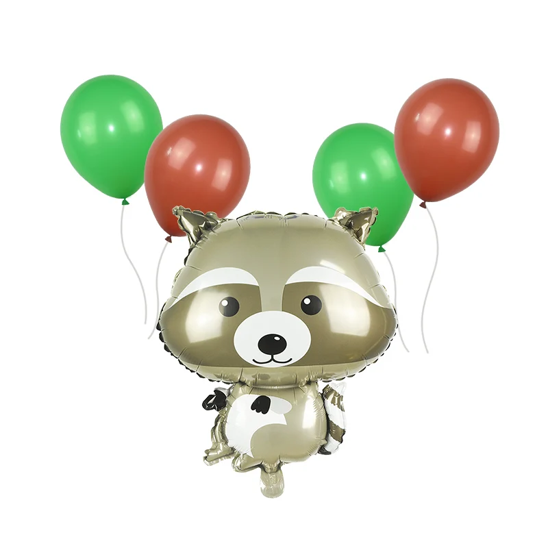 5/7pcs Animal Balloon Set Safari Forest Zoo Theme Party Decoration Foil Latex Ballons Jungle Party Supplies Kids Birthday Favors