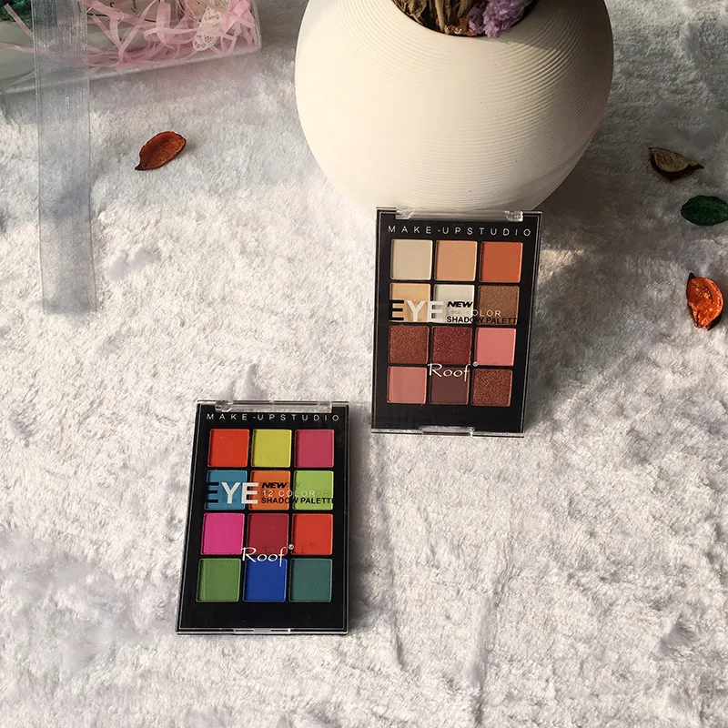 2019 Палетка теней для век Шиммер Профессиональные Тени стойкие 12 цветов матовые