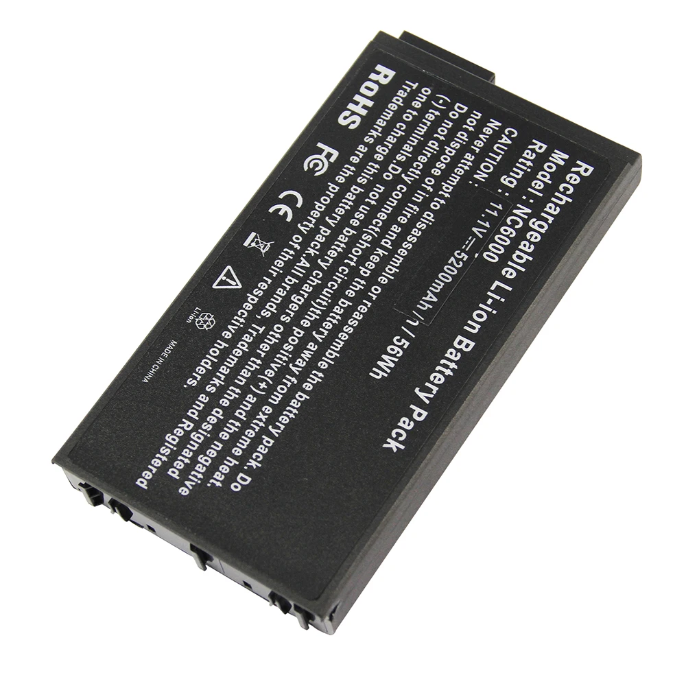 5200мАч для аккумулятора ноутбука HP NC6000 COMPAQ Business Notebook NC6000-DD522AV B25 338669-001 4195818-292 DG105A PPB004A 18228 on.