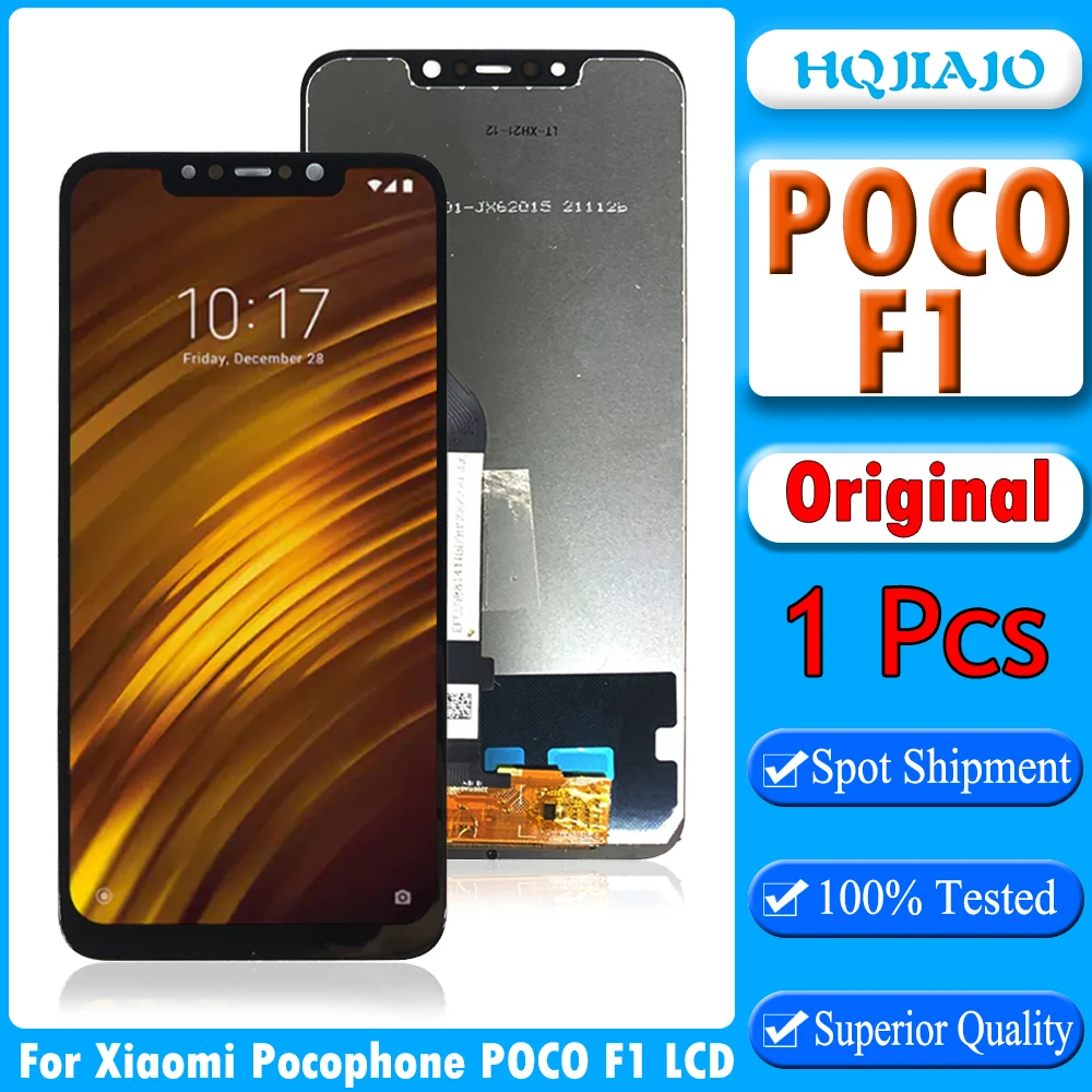 6 18 ''Оригинальный дисплей для Xiaomi Pocophone F1 LCD M1805E10A с сенсорным экраном