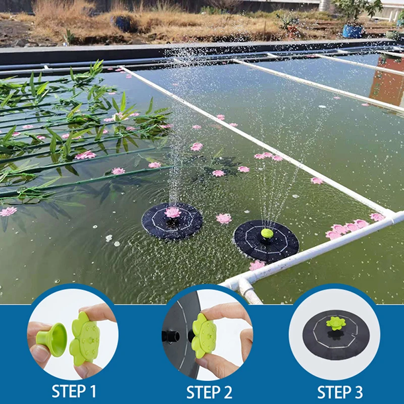 

NewSolar Fountain Upgraded Leaf Solar Fountains Smart Small Solar Powered Water Fountain Waterfall Fountain Outdoor Hot