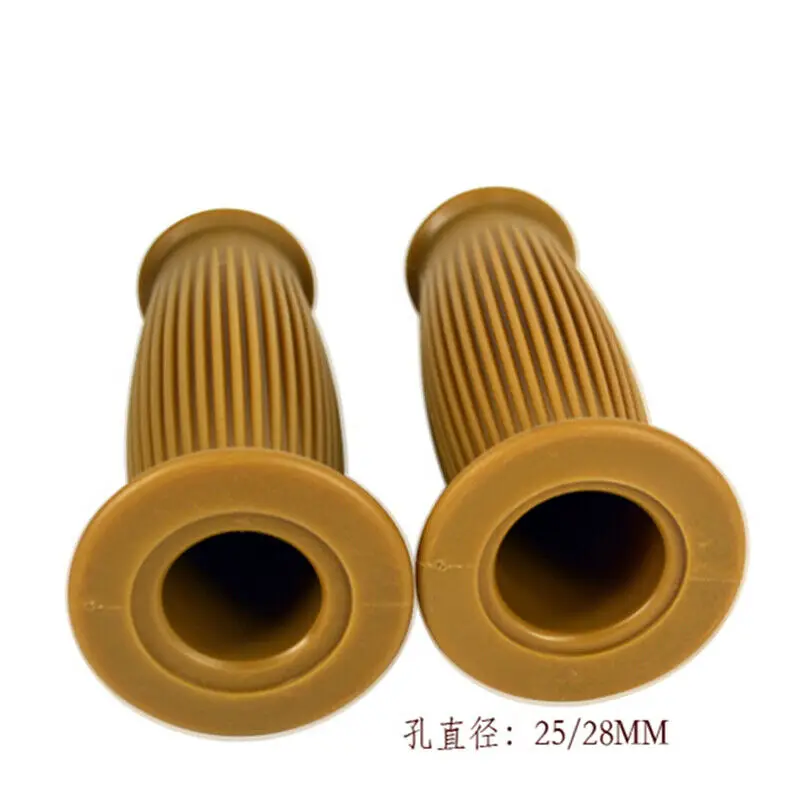 1 &quot25 мм винтажная ретро полоса мягкая резиновая рукоятка для мотоцикла Руль