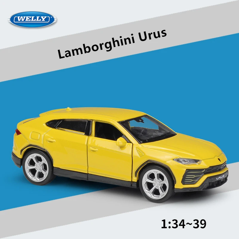 Модель автомобиля из сплава WELLY 1:36 Lamborghini Urus коллекционная игрушка модель