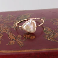 white colours baroque pearl ring 9 10 elegant mesmerizing wedding women aurora gift handmade