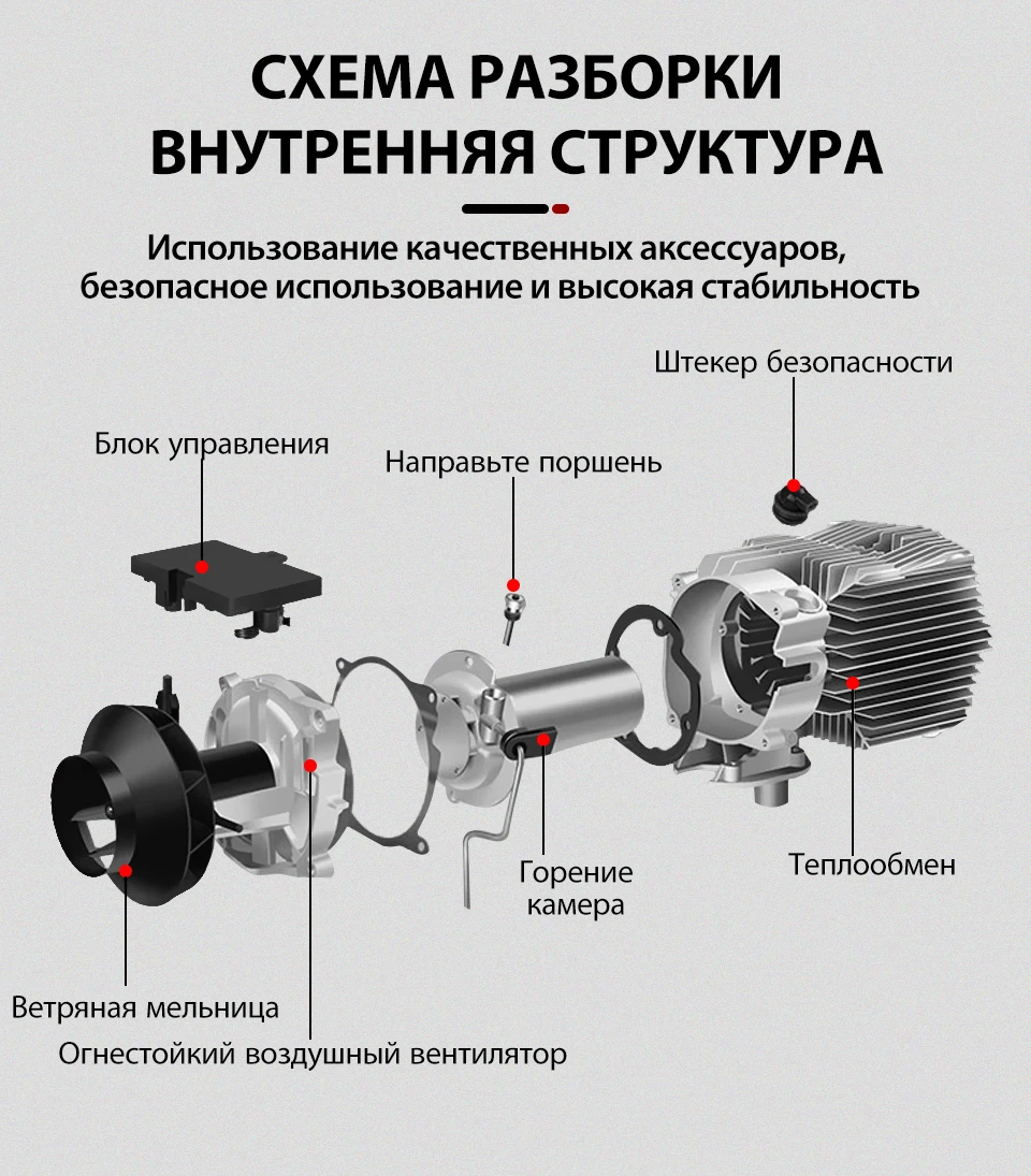 Автомобильный обогреватель 8KW 12В дизельный Обогреватель парковка подогреватель