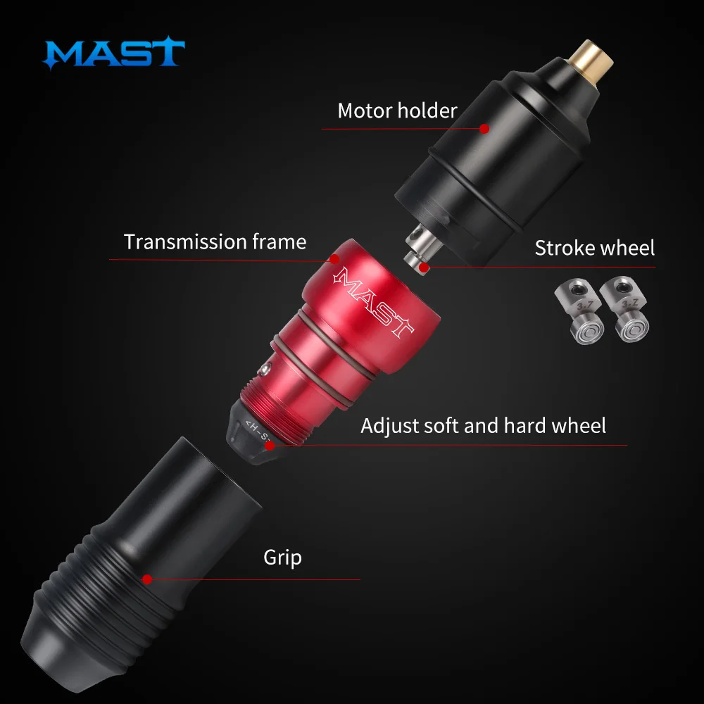 Профессиональная тату машинка Dragonhawk Mast вращающаяся для ручек перманентного