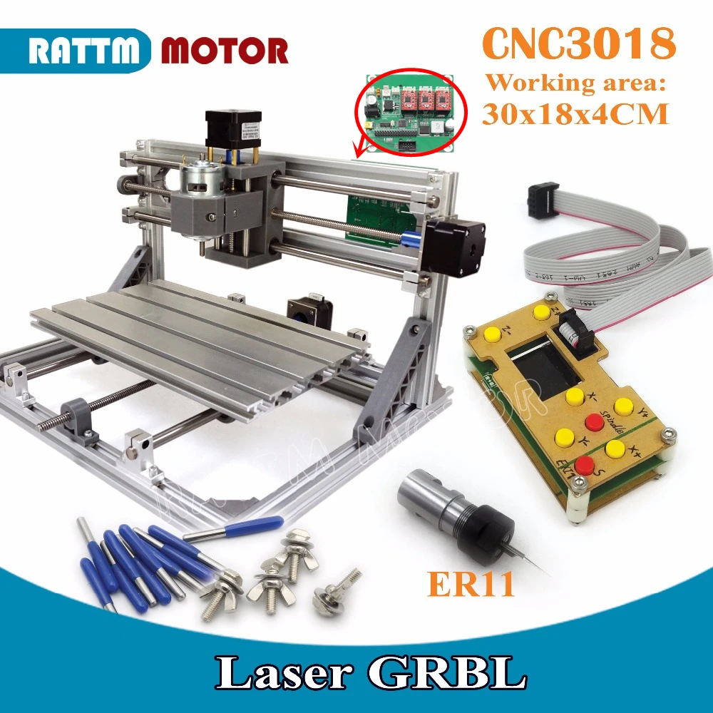 3018 ЧПУ GRBL управление Diy ЧПУ маршрутизатор машина 30x18x4,5 см, 3 оси Pcb ПВХ фрезерный станок дерево маршрутизатор лазерная гравировка