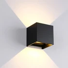 Водонепроницаемый уличный светильник IP65 минималистичный настенный светильник алюминиевый черныйбелый декор для ванной комнаты зеркальный свет аппликация Murale