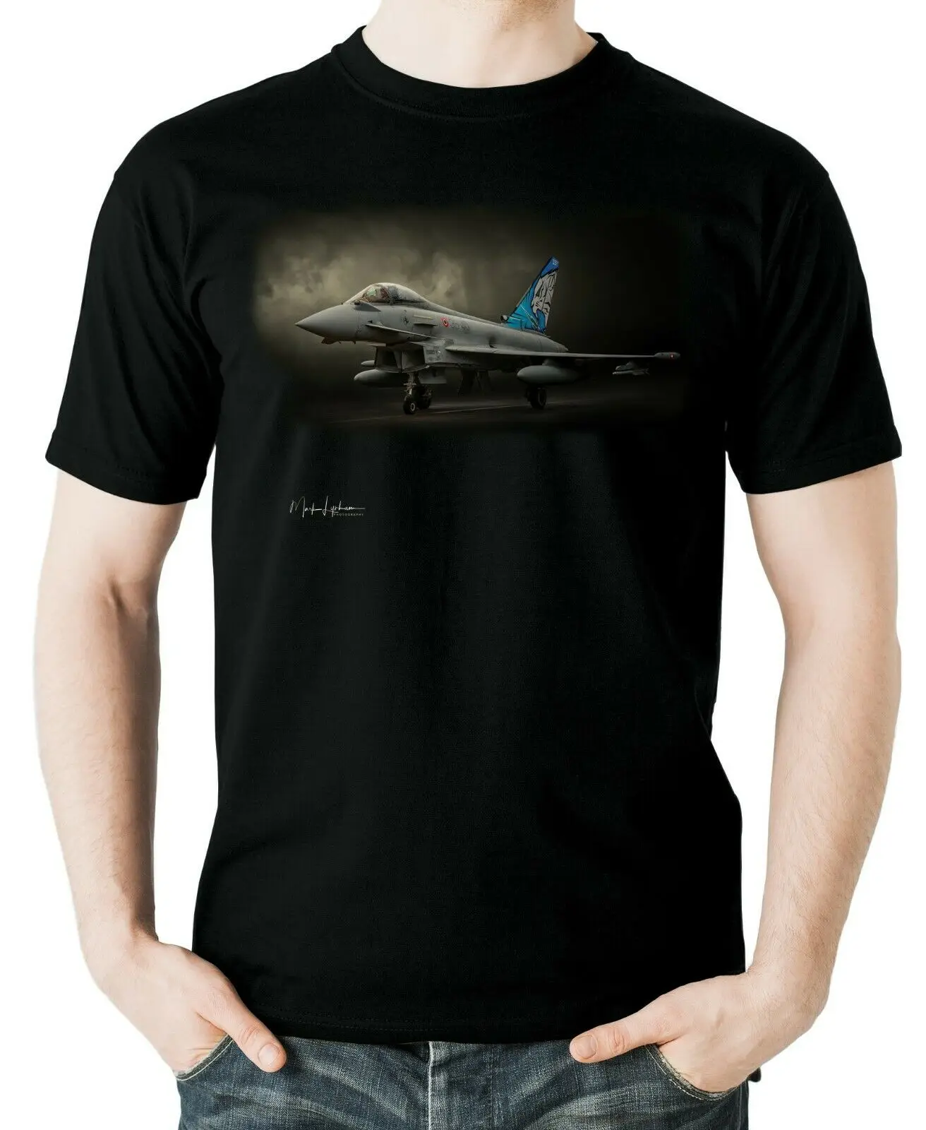 

Aviation Themed EF2000A Typhoon Fighter T-Shirt. Summer Cotton Short Sleeve O-Neck Mens T Shirt New S-3XL
