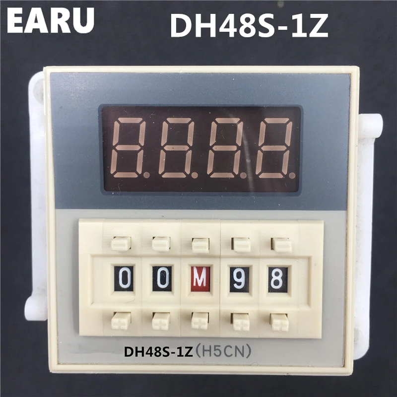 DH48S-1Z DH48S 0,01 S-99H99M AC36V 110V 220V 380V цикл On-delay SPDT Reset пауза программируемое реле времени таймер Din + база