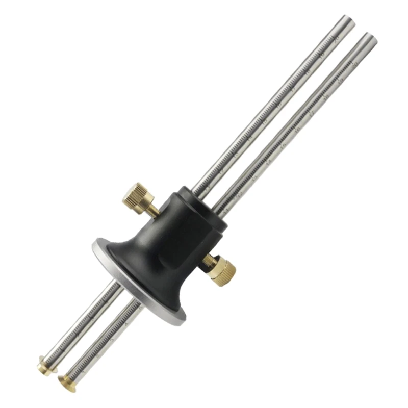 

Wheel Marking Gauge Roll Stop Head Micro Adjuster Metric Imperial Ruler Marker Tool for Woodwork