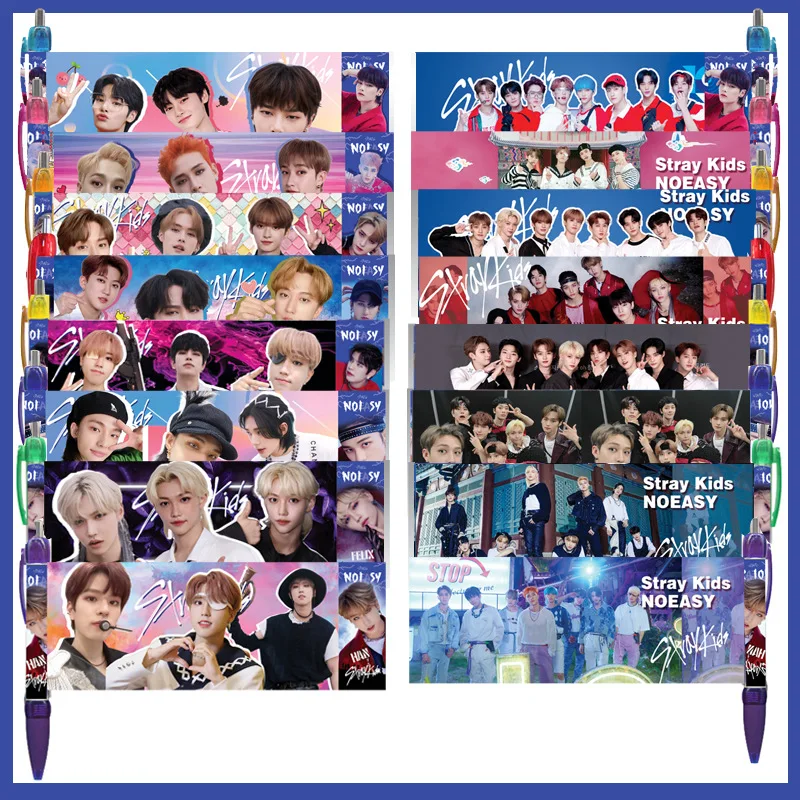 

1 Pcs Kpop Stray Kids Ballpoint Pen New Album NOEASY Ballpoint Pen Stationery Cosplay Gift Back To School For Gift Stationery