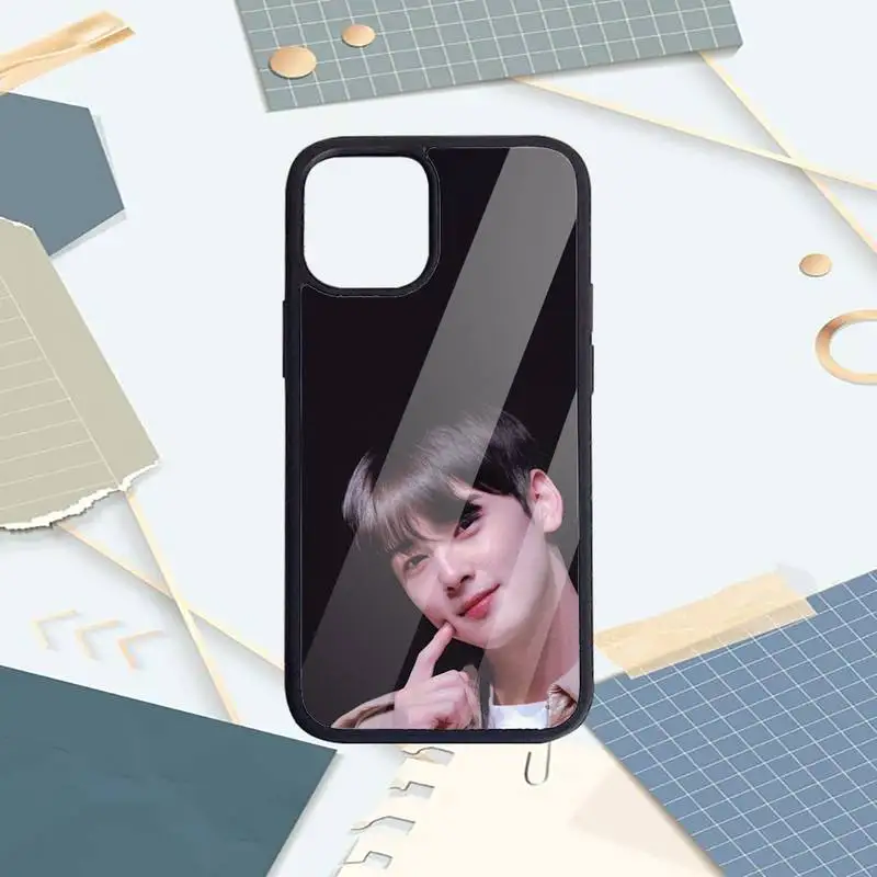 

Cha Eun Woo Korean star Phone Case PC For iPhone 11 12 pro XS MAX 8 7 6 6S Plus X 5S SE 2020 XR