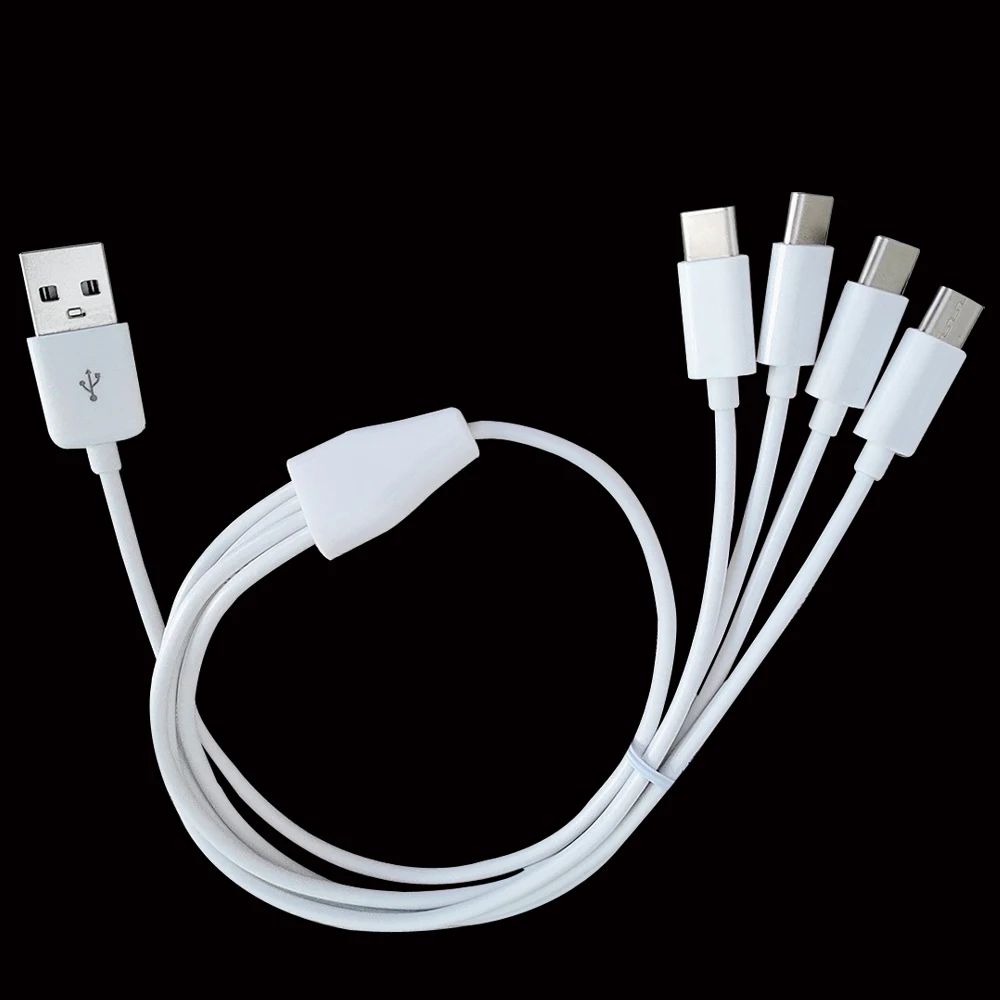 2 шт./лот 50 см usb к 4 тип-c кабель для зарядки | Электроника