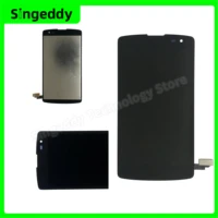 original d290 lcd display for lg l fino f60 d290n d295 d390 ms500 retina complete touch screen digitizer with frame assembly