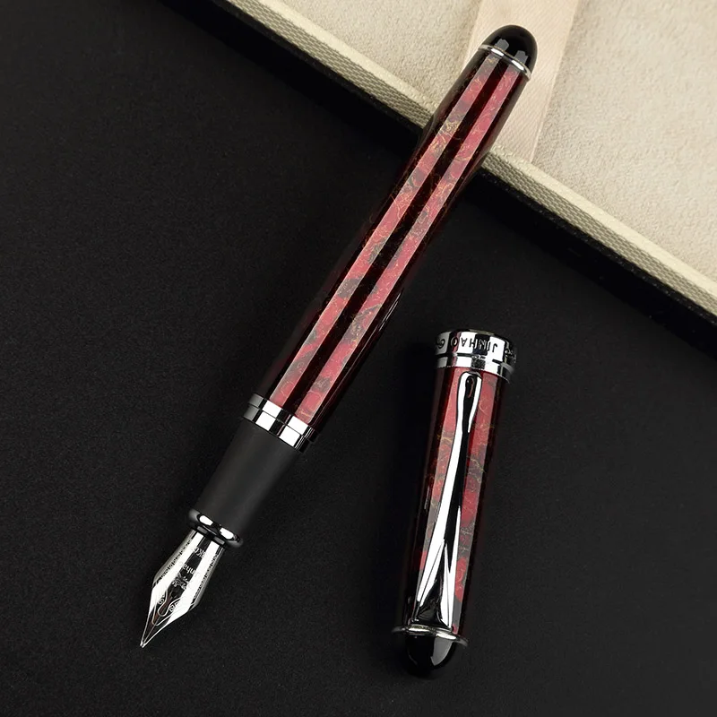 JINHAO X750 Роскошная авторучка металлическая каллиграфическая ручка Золотое перо школьные офисные чернильные ручки канцелярские принадлежности