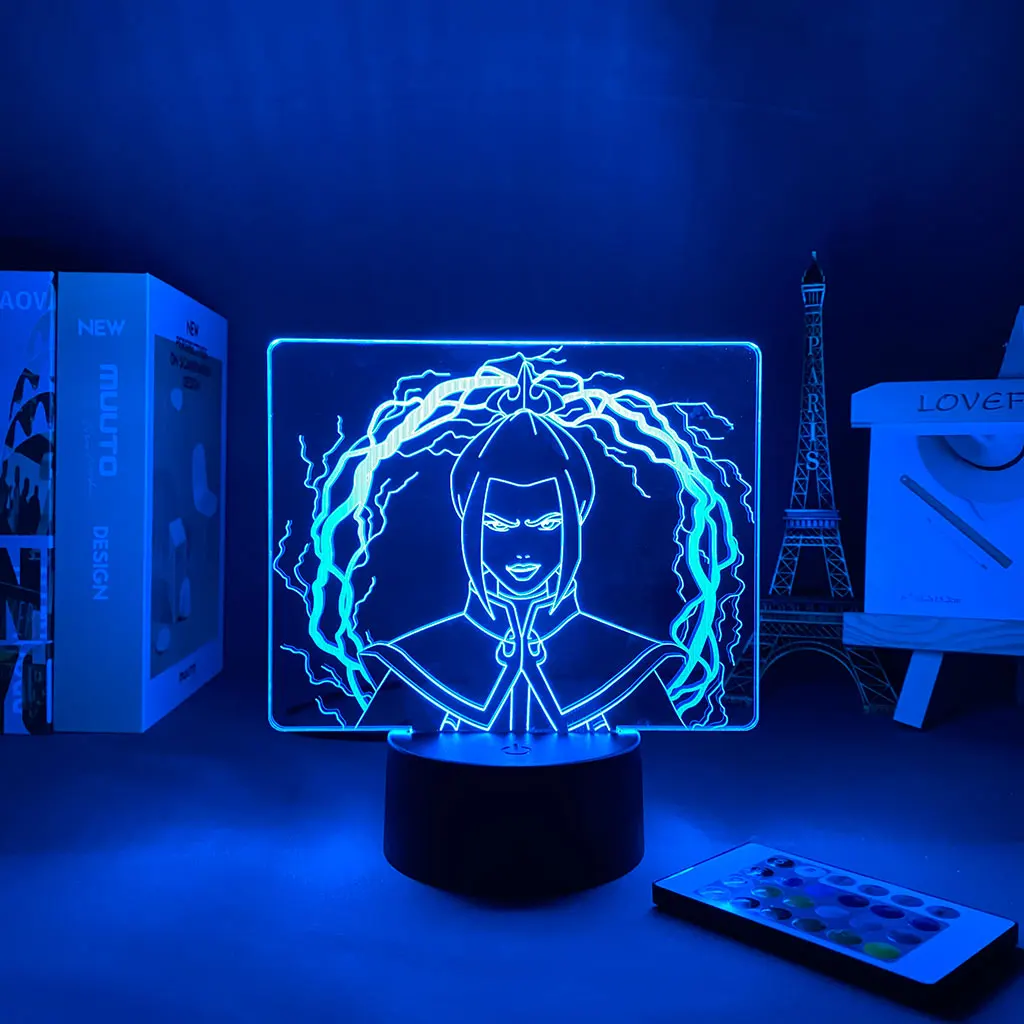 

Anime 3d Lamp Acrylic Led Night Light Avatar The Last Airbender for Kids Child Bedroom Decor Nightlight Avatar Azula Gift